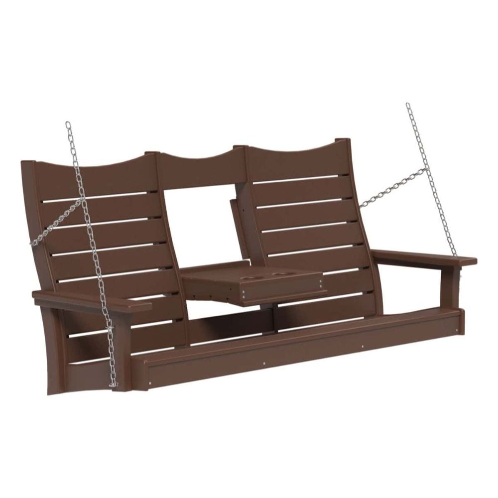 LuxCraft 5-foot Contour Outdoor Swing Chair