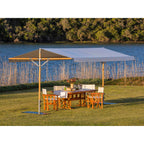 Woodline Shade Solutions Papillon 15 x 9.8 Foot Rectangle Hardwood Pavilion