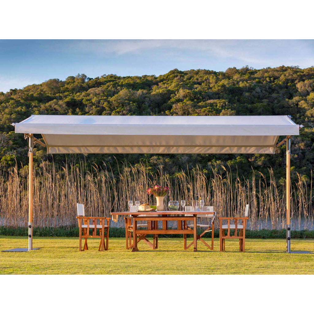 Woodline Shade Solutions Papillon 15 x 9.8 Foot Rectangle Hardwood Pavilion