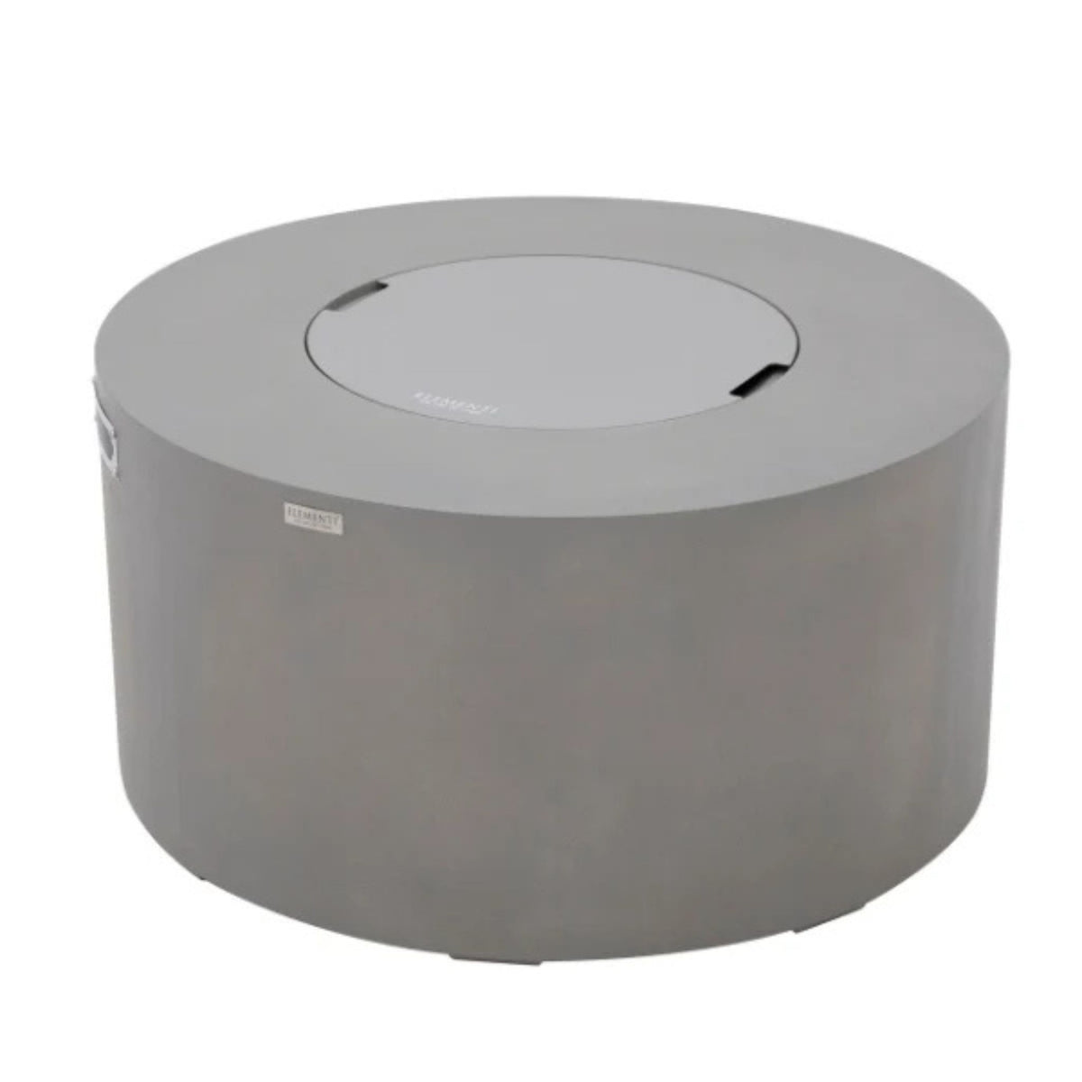 Elementi Pacaya Round Concreate Fire Pit Table, Hidden Propane Storage