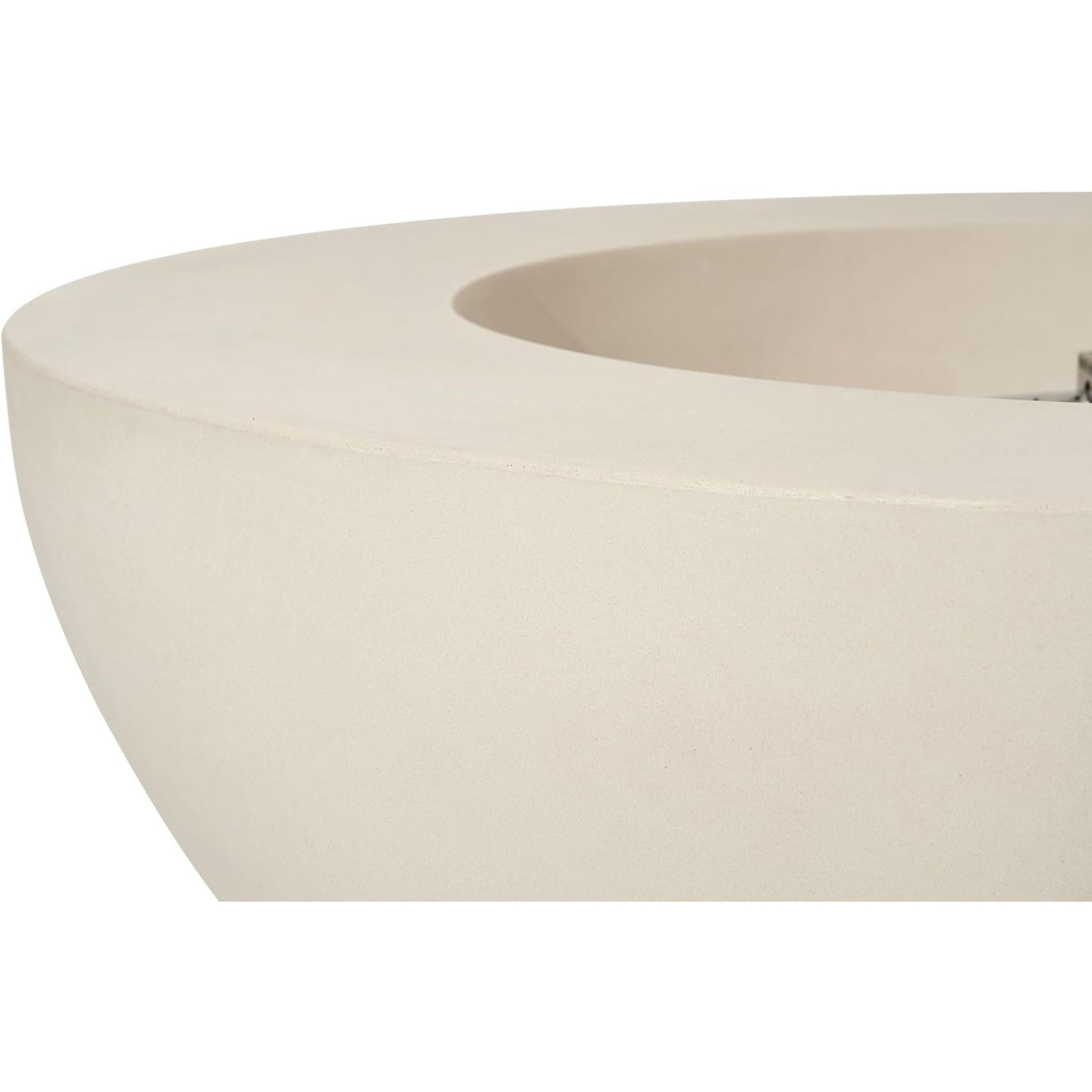 Elementi Lunar Bowl 42” Concrete Fire Table