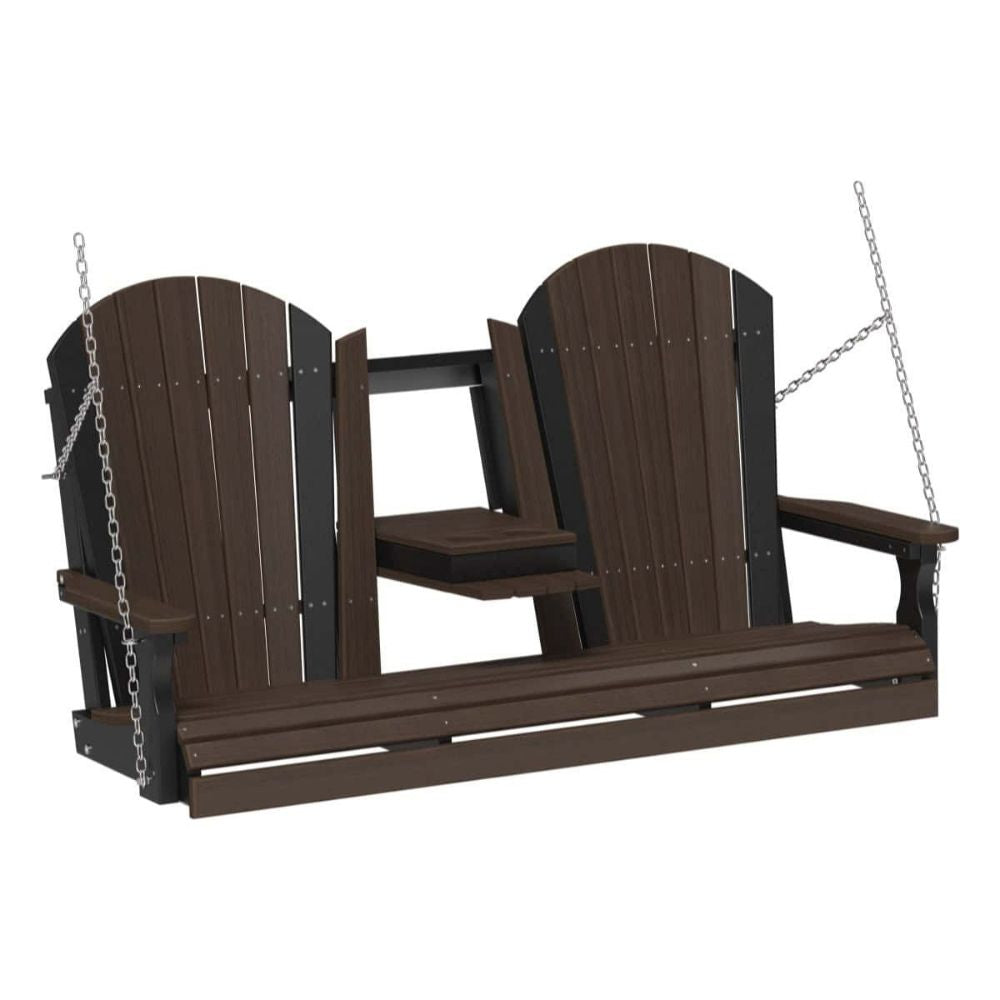 LuxCraft 5-foot Adirondack Outdoor Swing Chair