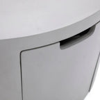 Elementi Pacaya Round Concreate Fire Pit Table, Hidden Propane Storage
