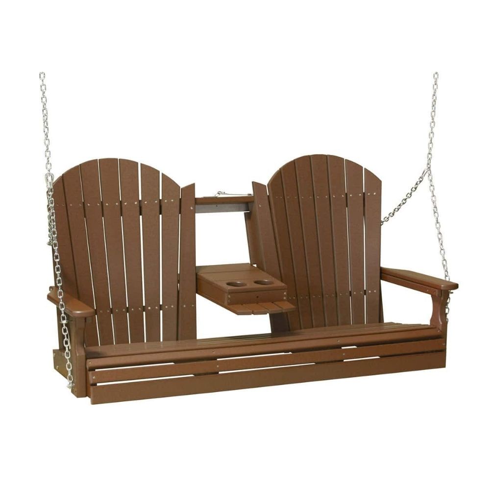 LuxCraft 5-foot Adirondack Outdoor Swing Chair