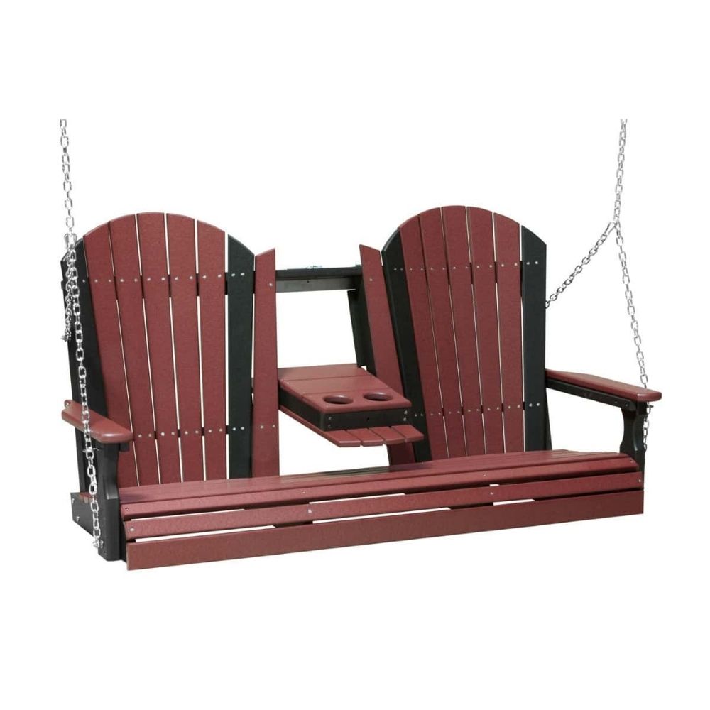 LuxCraft 5-foot Adirondack Outdoor Swing Chair