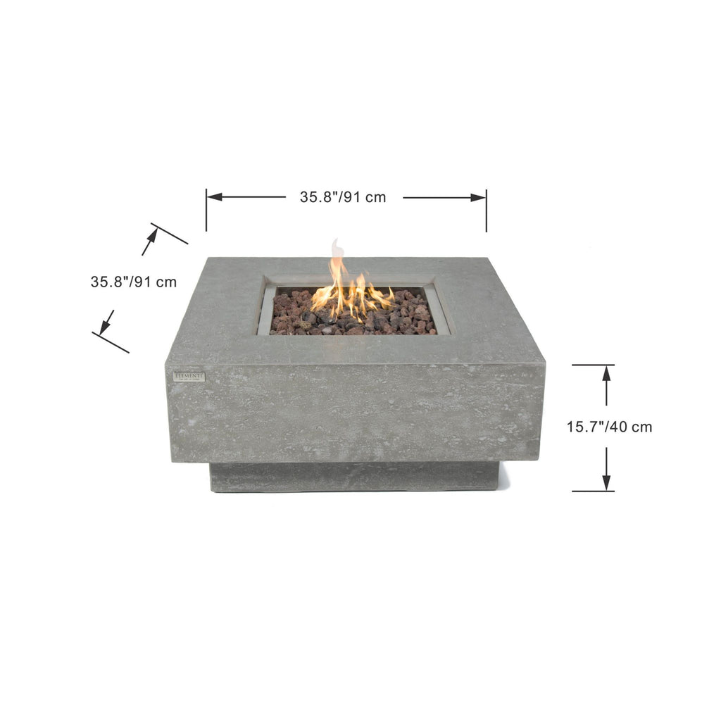 Elementi Manhattan 36” Concrete Fire Table