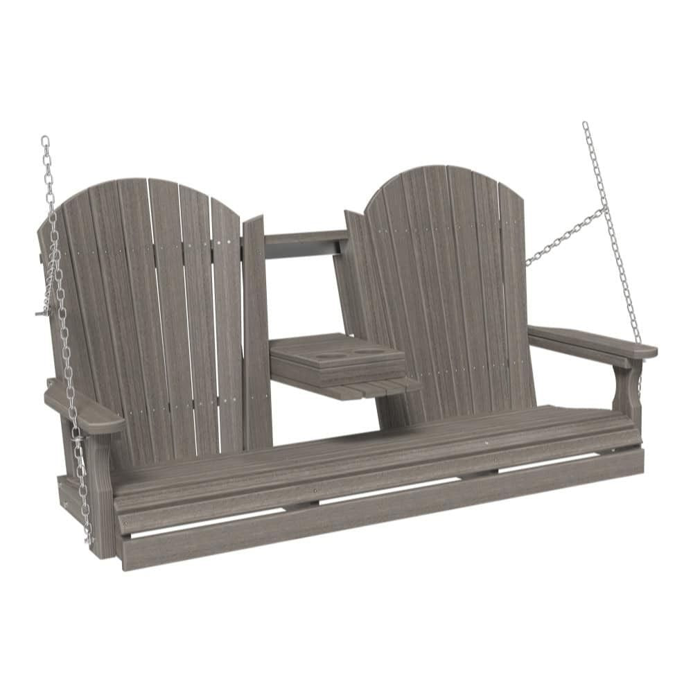 LuxCraft 5-foot Adirondack Outdoor Swing Chair