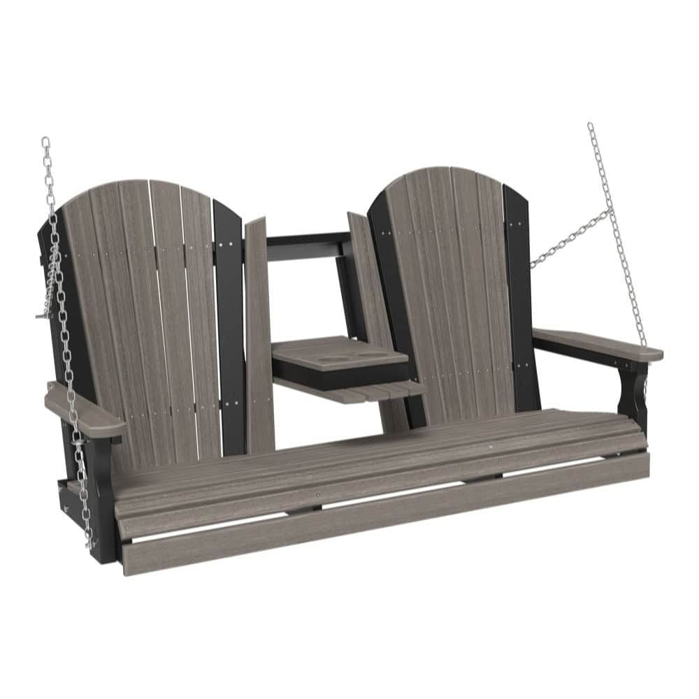 LuxCraft 5-foot Adirondack Outdoor Swing Chair