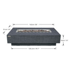 Elementi Hampton 56” Concrete Fire Table