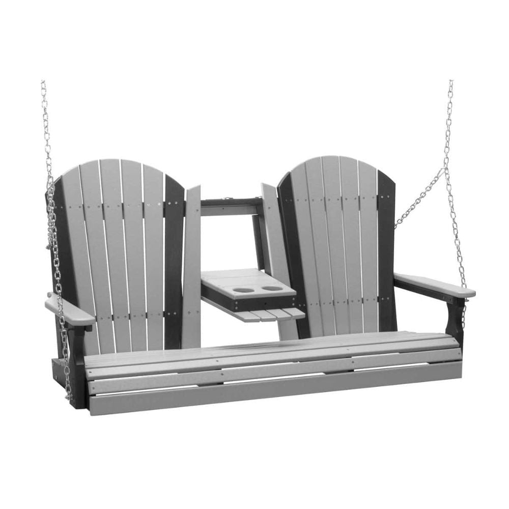 LuxCraft 5-foot Adirondack Outdoor Swing Chair