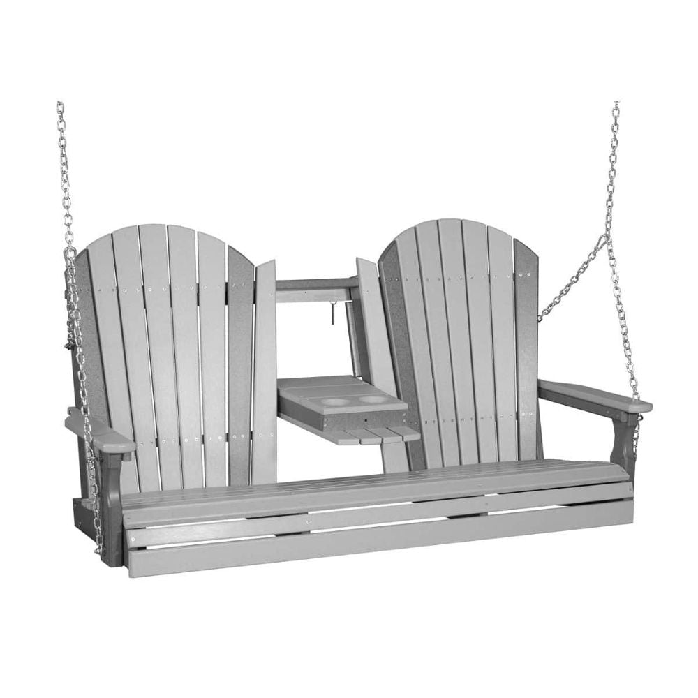 LuxCraft 5-foot Adirondack Outdoor Swing Chair