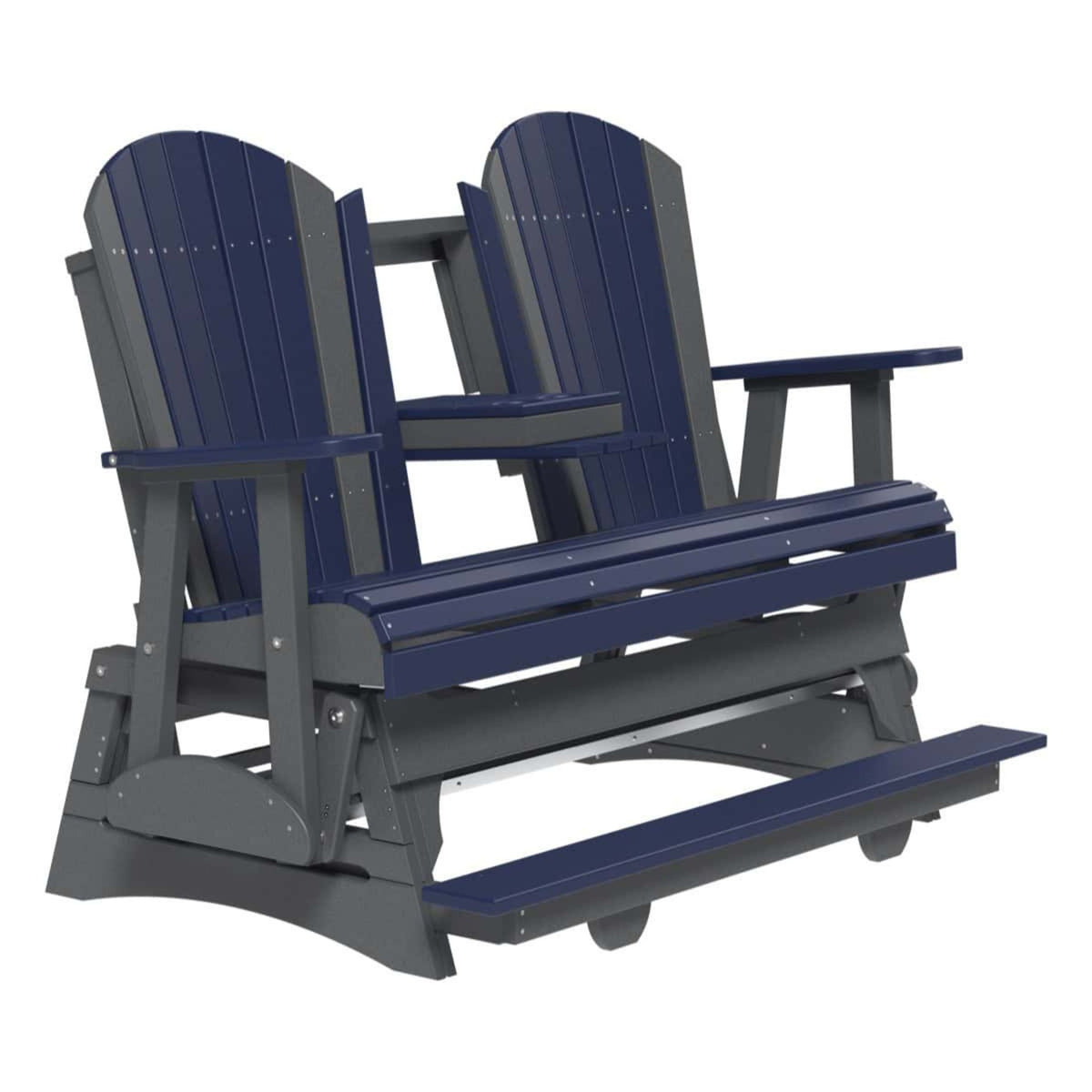 LuxCraft Adirondack 5-Foot 3-Seat Balcony Glider Bench