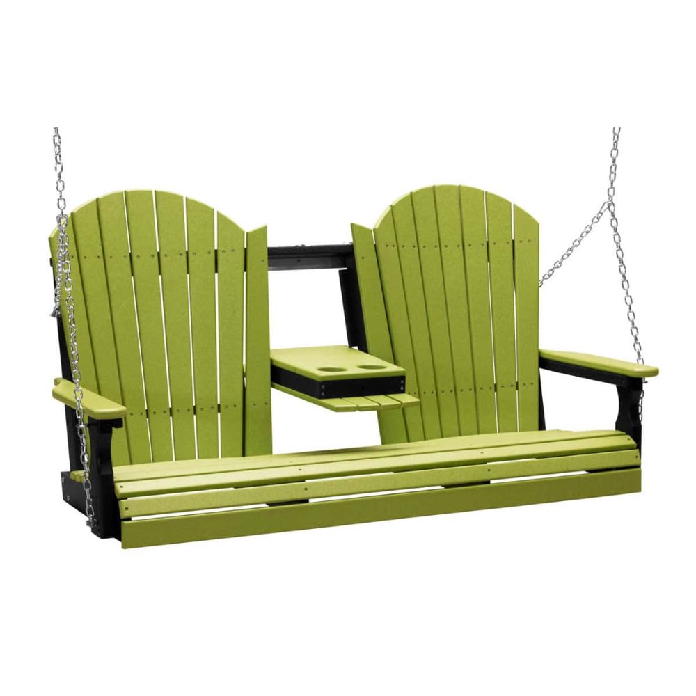 LuxCraft 5-foot Adirondack Outdoor Swing Chair