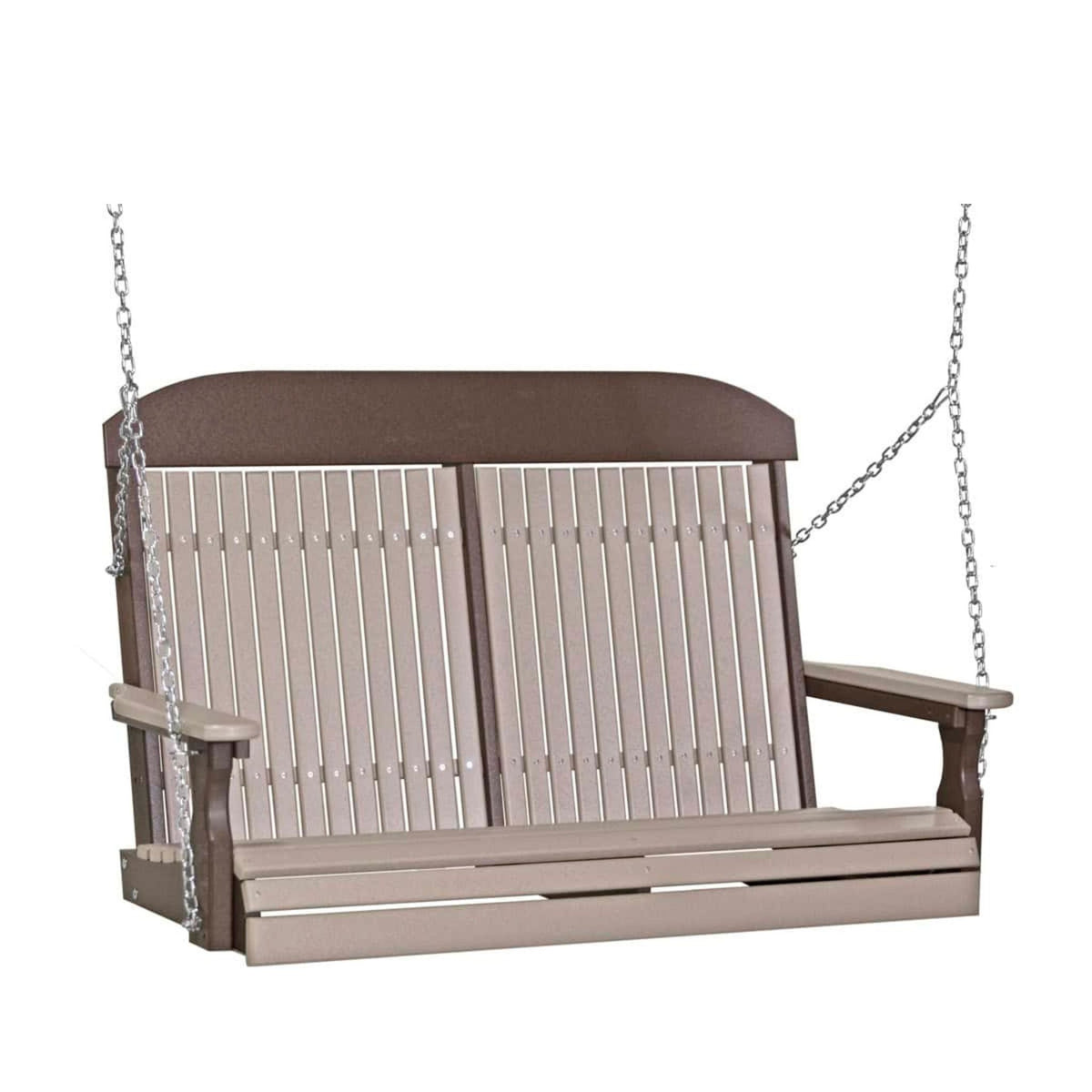 LuxCraft Classic 4-Foot 2-Seat Outdoor Patio Swing