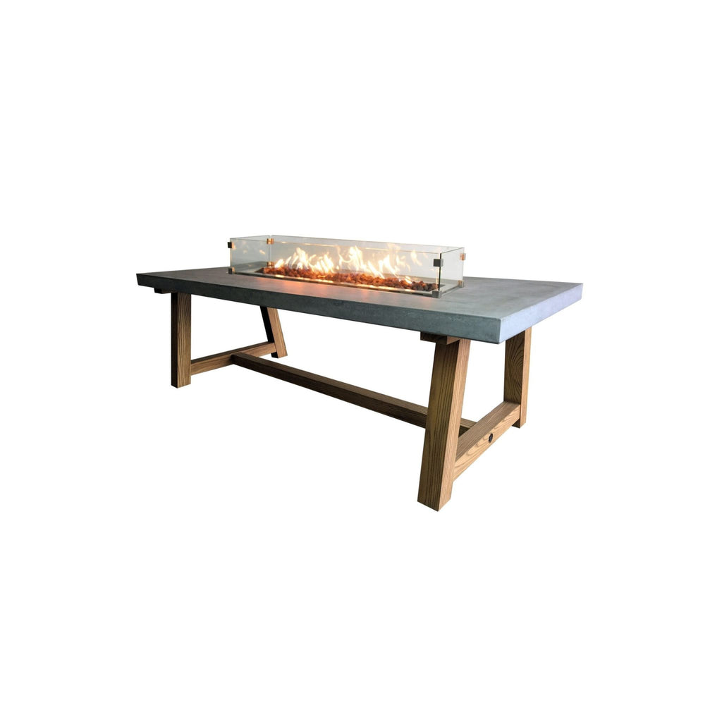 Elementi Sonoma 83” Concrete Fire/ Dining Table
