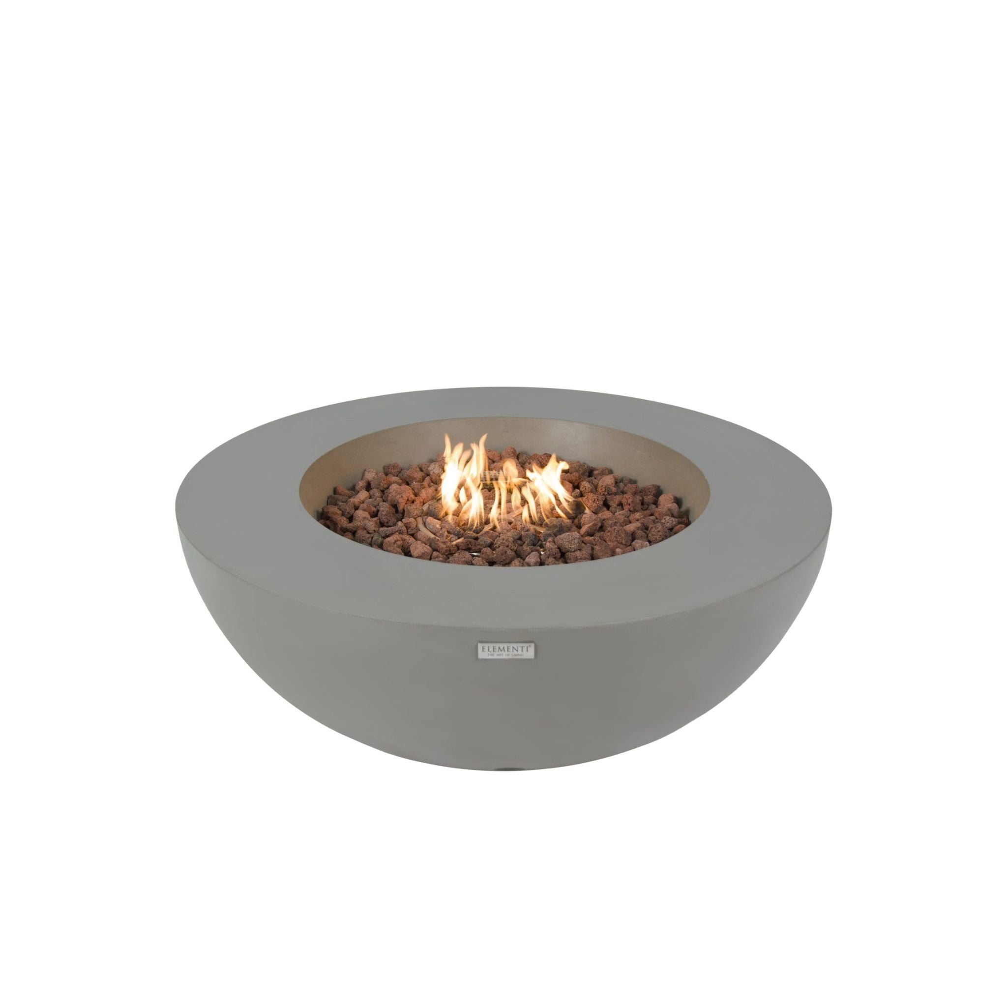Elementi Lunar Bowl 42” Concrete Fire Table
