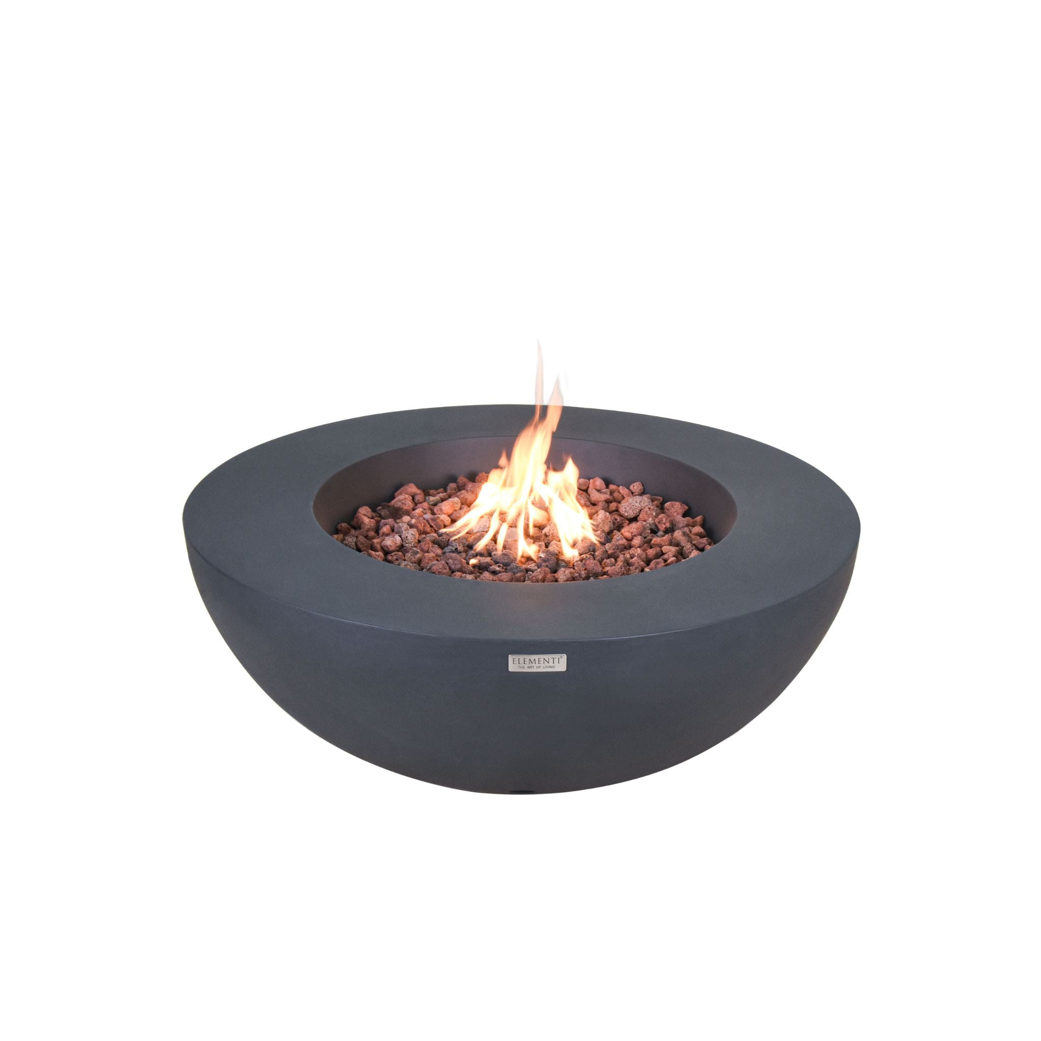 Elementi Lunar Bowl 42” Concrete Fire Table