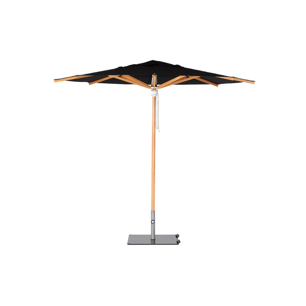 Woodline Shade Solutions Pacific 11.5 Foot Center Pole Round Umbrella