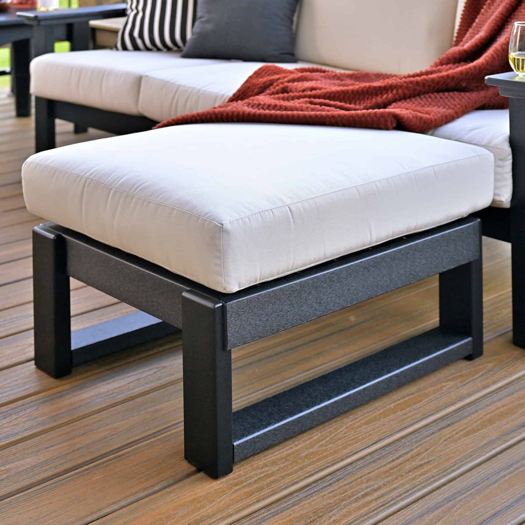 LuxCraft Lanai Deep Seating Patio Ottoman - Sunbrella Fabric