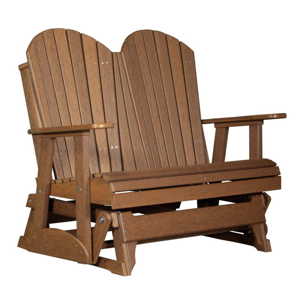 LuxCraft Adirondack 4-Foot 2-Seat Poly Glider Bench