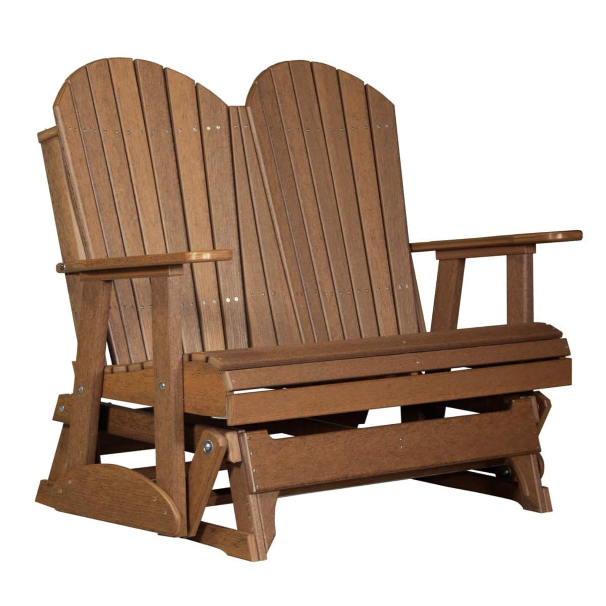 LuxCraft Adirondack 4-Foot 2-Seat Poly Glider Bench