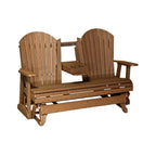 LuxCraft Adirondack 5-Foot HDPE Glider Bench