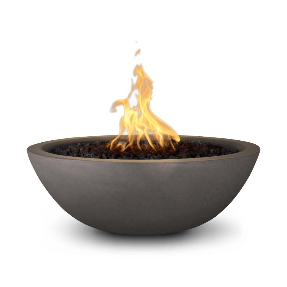 The Outdoor Plus Sedona 33" GFRC Concrete Round Fire Bowl | 12V Electronic Ignition