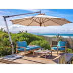 Woodline Shade Solutions Pendulum 13.1-Foot Octagon Cantilever Umbrella