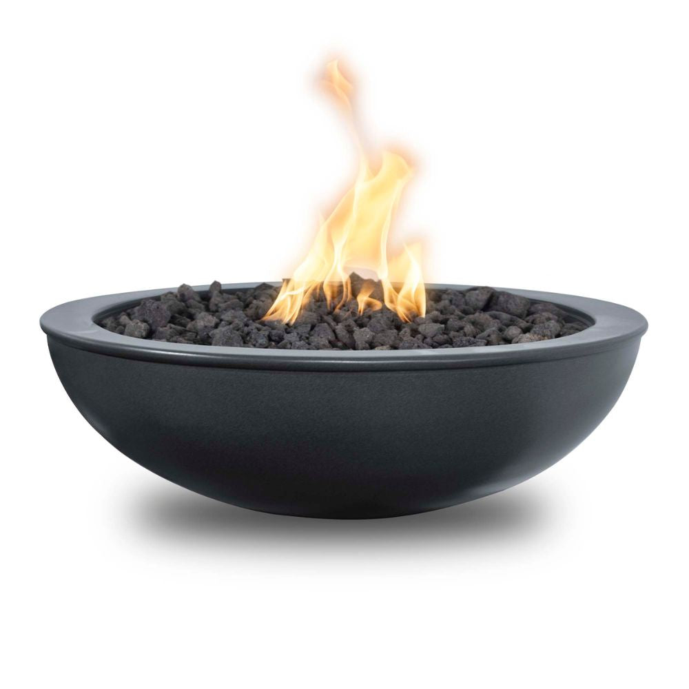 The Outdoor Plus Sedona 27" Powder Coated Steel Round Fire Bowl | 12V Electronic Ignition