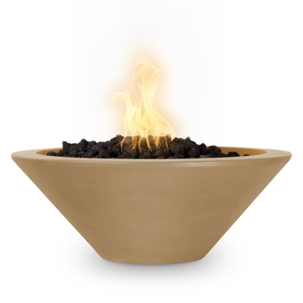 The Outdoor Plus Cazo 48" GFRC Concrete 12V Electronic Ignition Fire Bowl