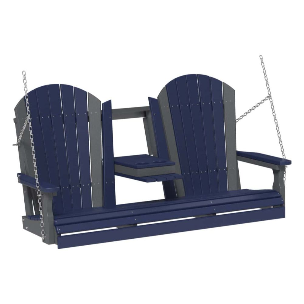LuxCraft 5-foot Adirondack Outdoor Swing Chair
