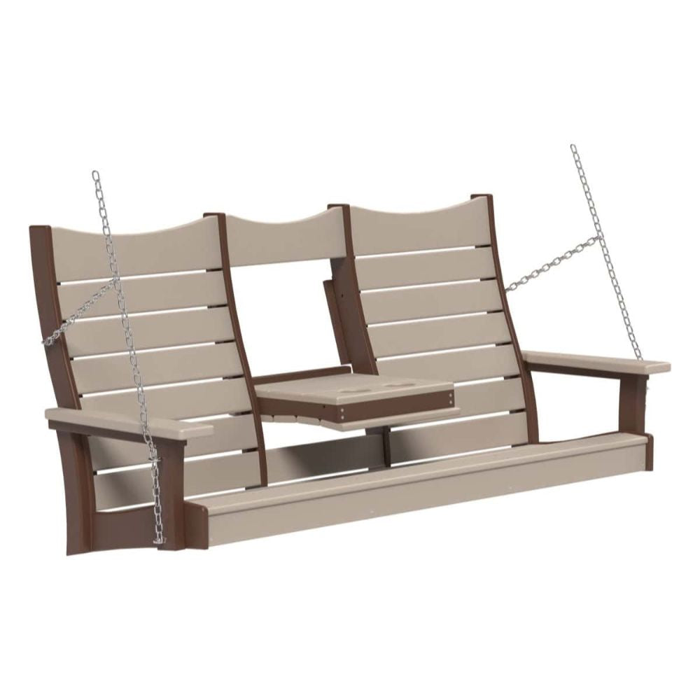 LuxCraft 5-foot Contour Outdoor Swing Chair