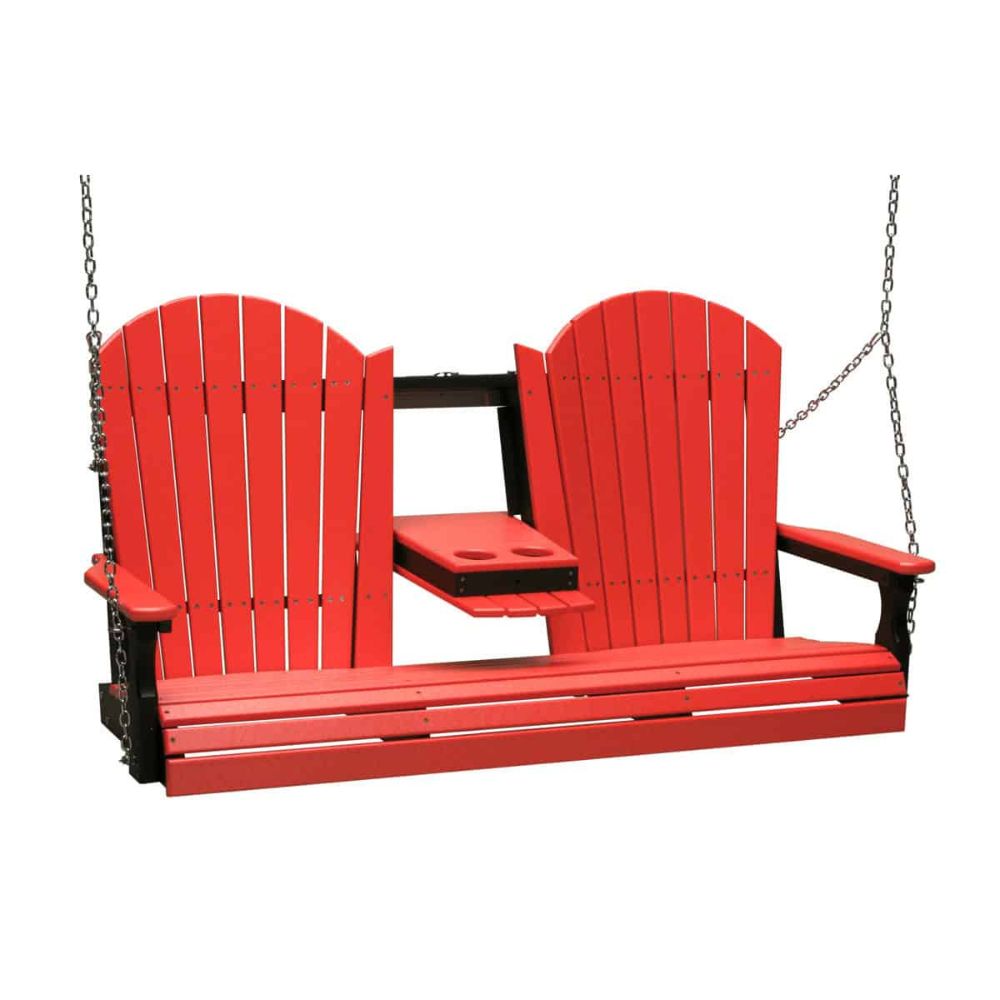 LuxCraft 5-foot Adirondack Outdoor Swing Chair