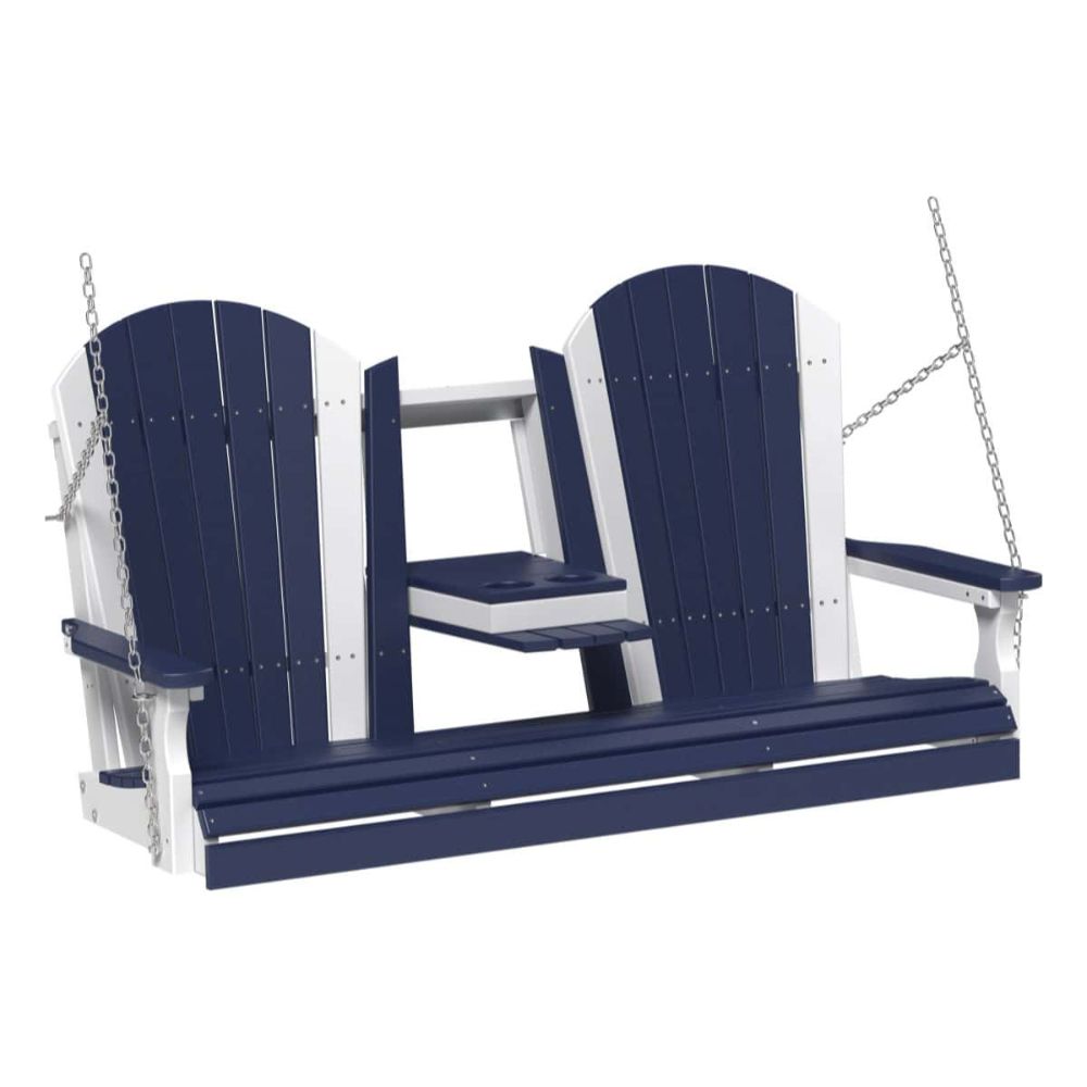 LuxCraft 5-foot Adirondack Outdoor Swing Chair