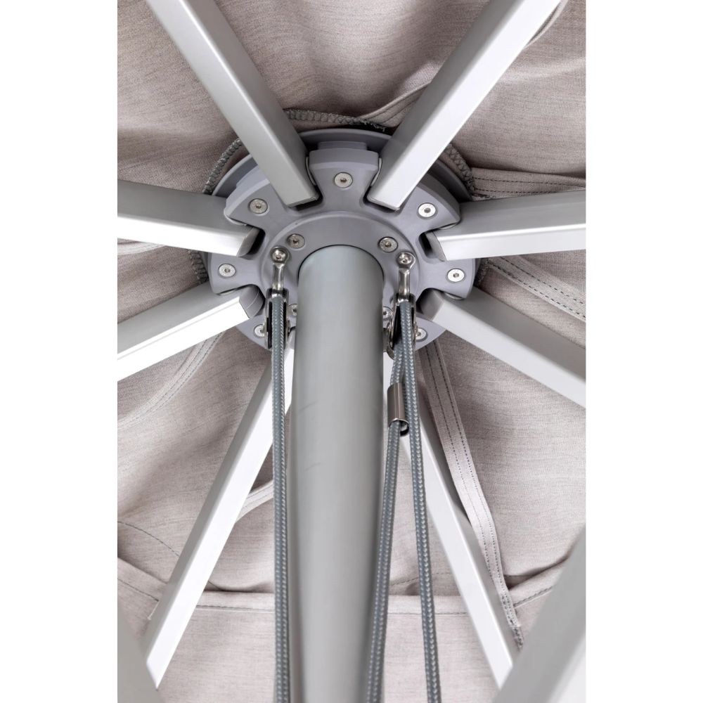 Woodline Shade Solutions Pacific 11.5 Foot Center Pole Round Umbrella