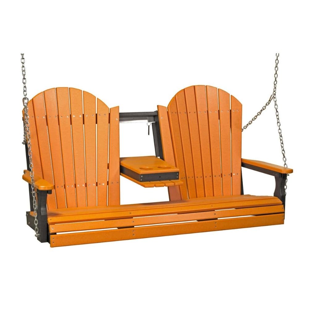 LuxCraft 5-foot Adirondack Outdoor Swing Chair