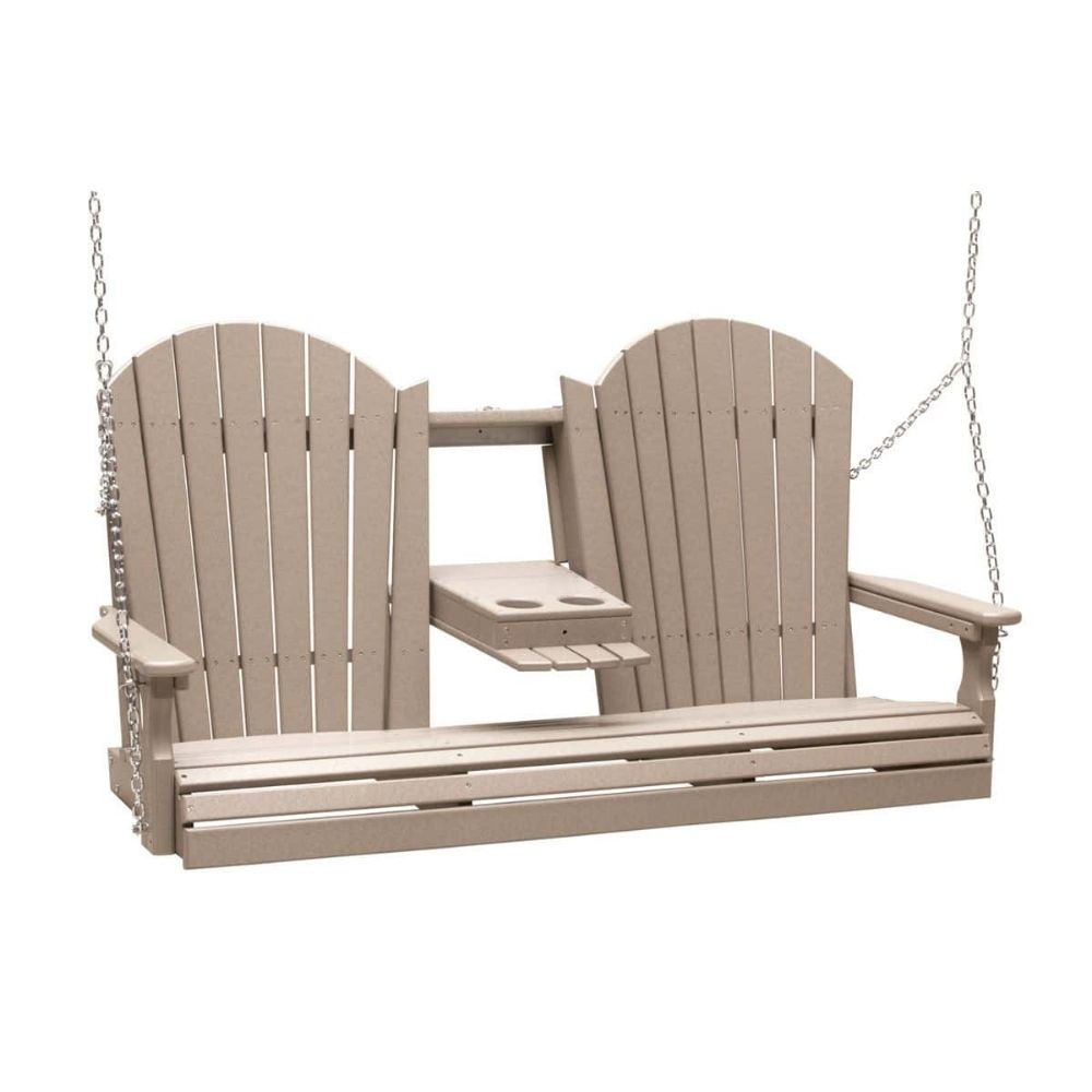LuxCraft 5-foot Adirondack Outdoor Swing Chair
