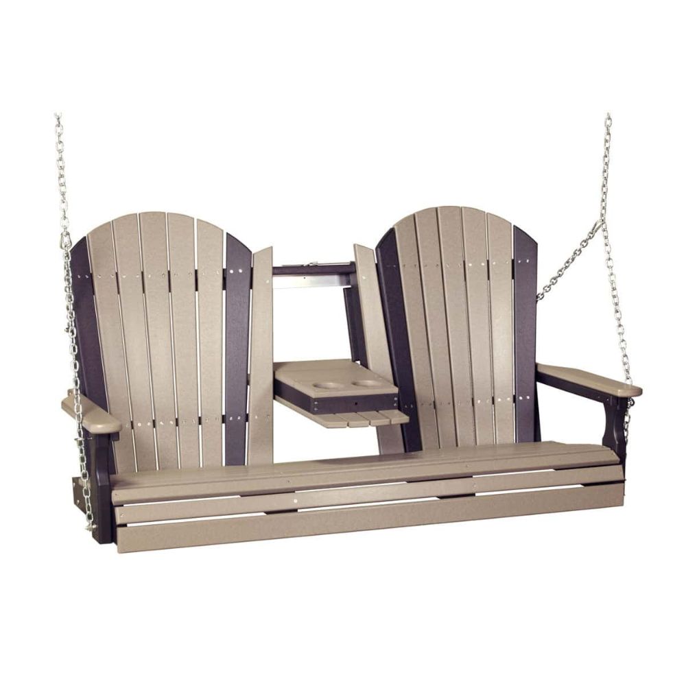 LuxCraft 5-foot Adirondack Outdoor Swing Chair