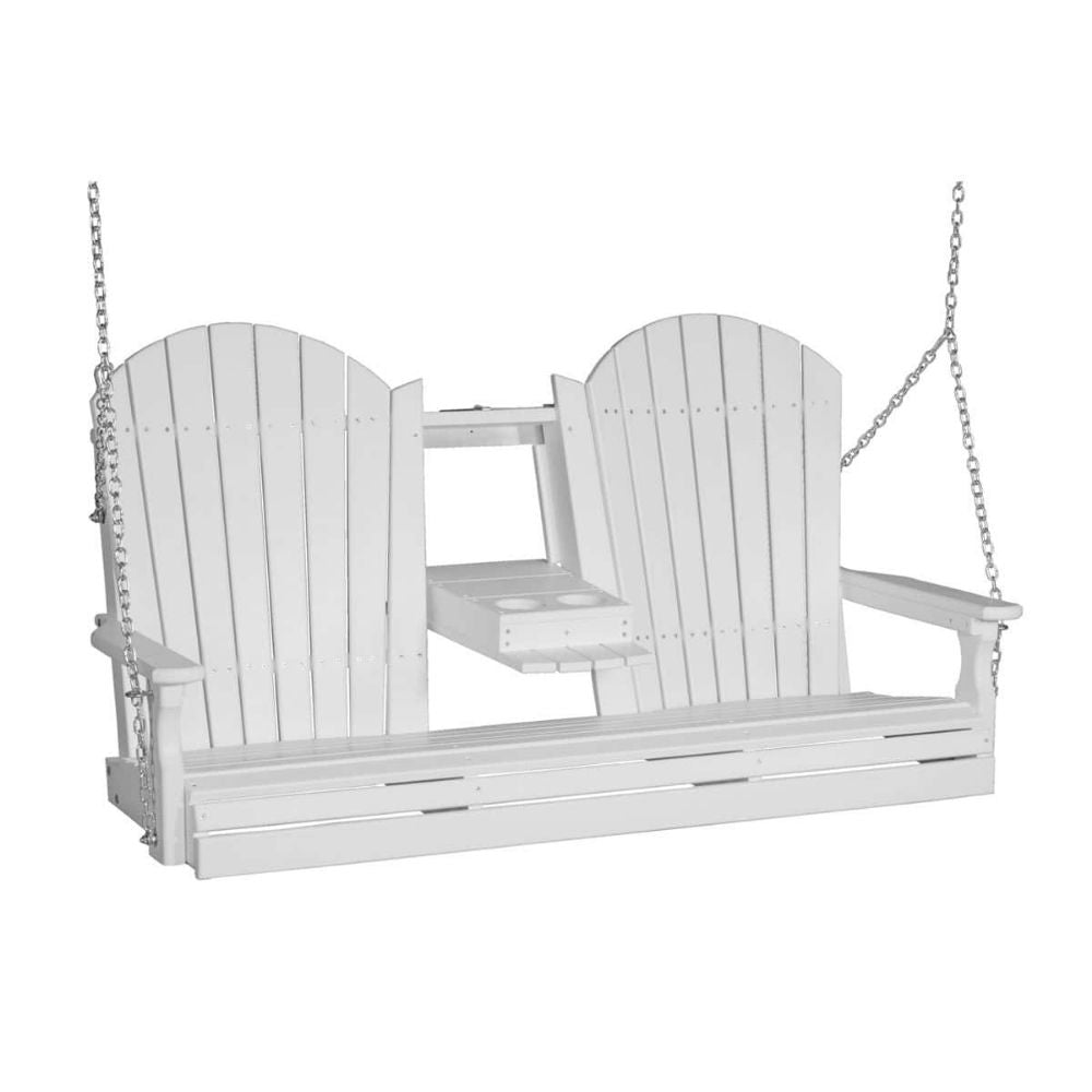 LuxCraft 5-foot Adirondack Outdoor Swing Chair