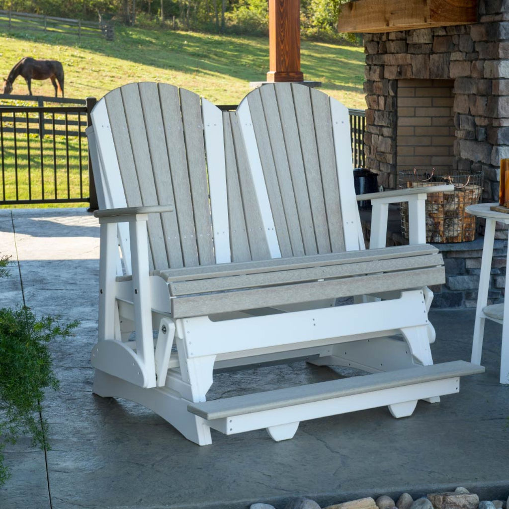 LuxCraft Adirondack 4-Foot 2-Seat Balcony Glider Bench