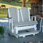 LuxCraft Adirondack 4-Foot 2-Seat Balcony Glider Bench