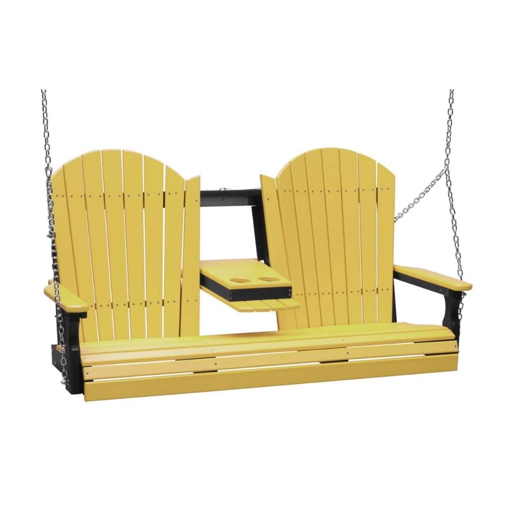 LuxCraft 5-foot Adirondack Outdoor Swing Chair