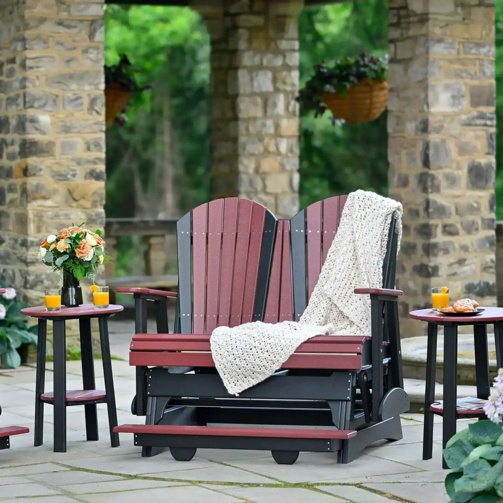 LuxCraft Adirondack 4-Foot 2-Seat Balcony Glider Bench