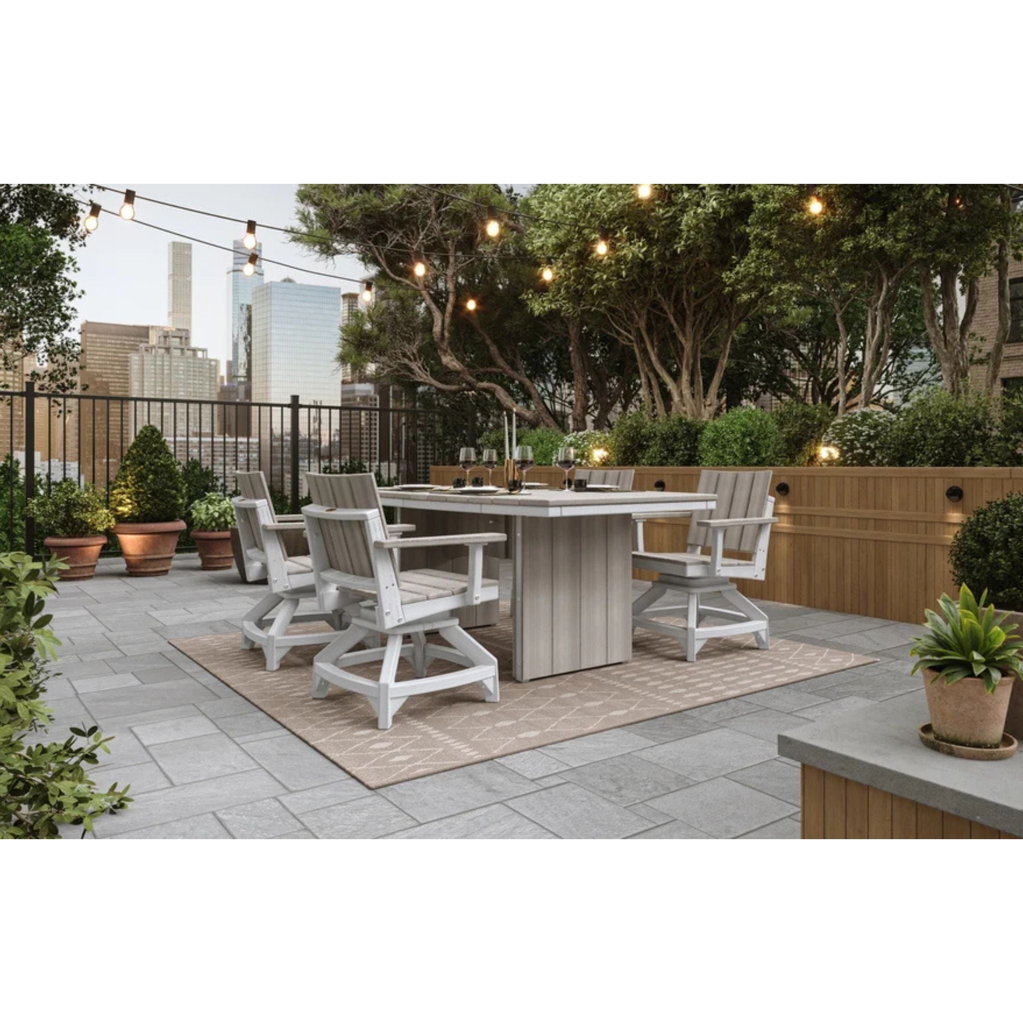 LuxCraft Urban Dining Table (4′ x 6′ Oval)