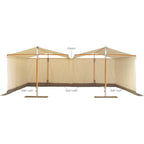 Woodline Shade Solutions Papillion Pavilion Endwall