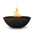 The Outdoor Plus Sedona 27" GFRC Concrete Round Fire Bowl | 12V Electronic Ignition