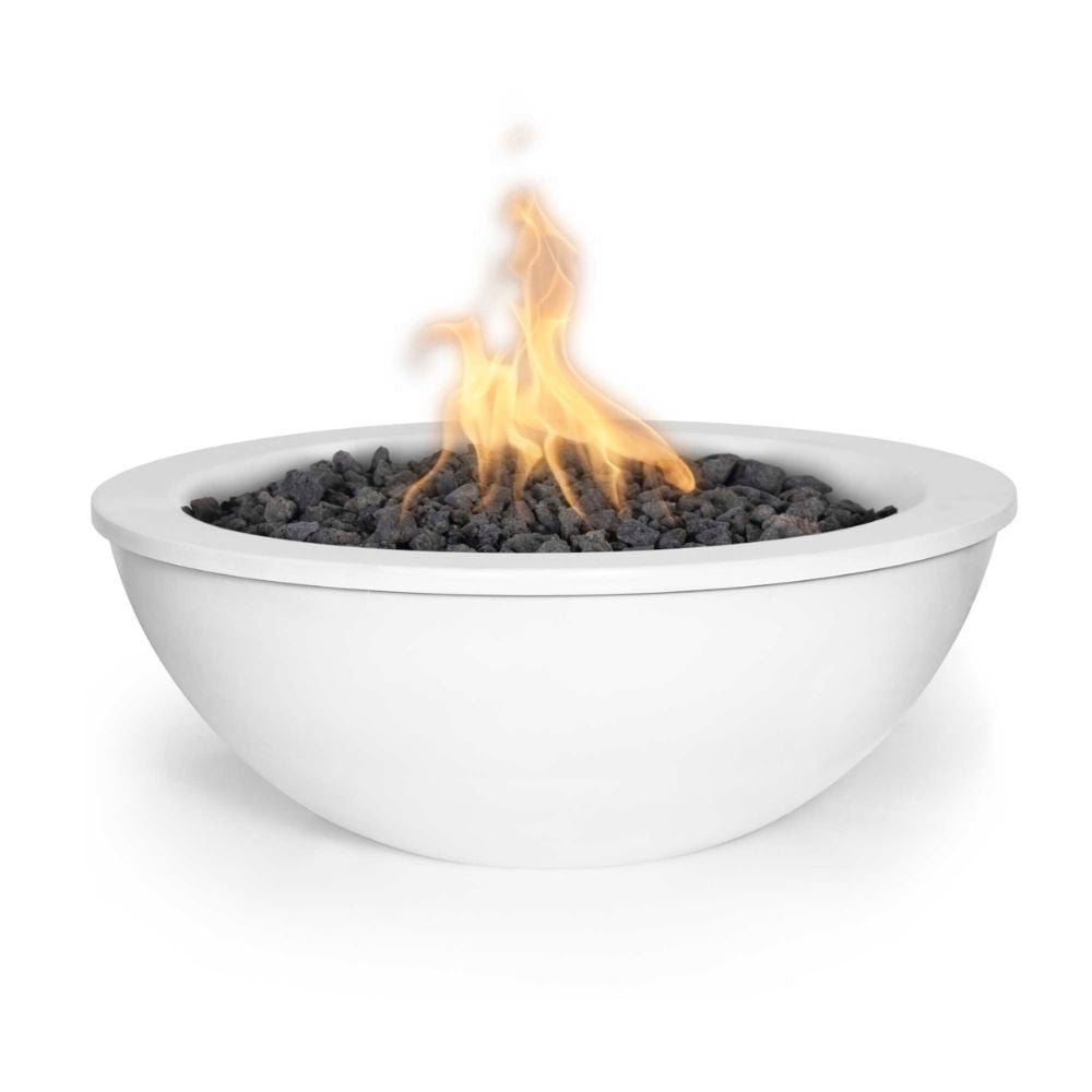 The Outdoor Plus Sedona 27" Powder Coated Steel Round Fire Bowl | 12V Electronic Ignition