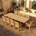 Anderson Teak Bahama Sahara 11-Piece 10' Rectangular Dining Set