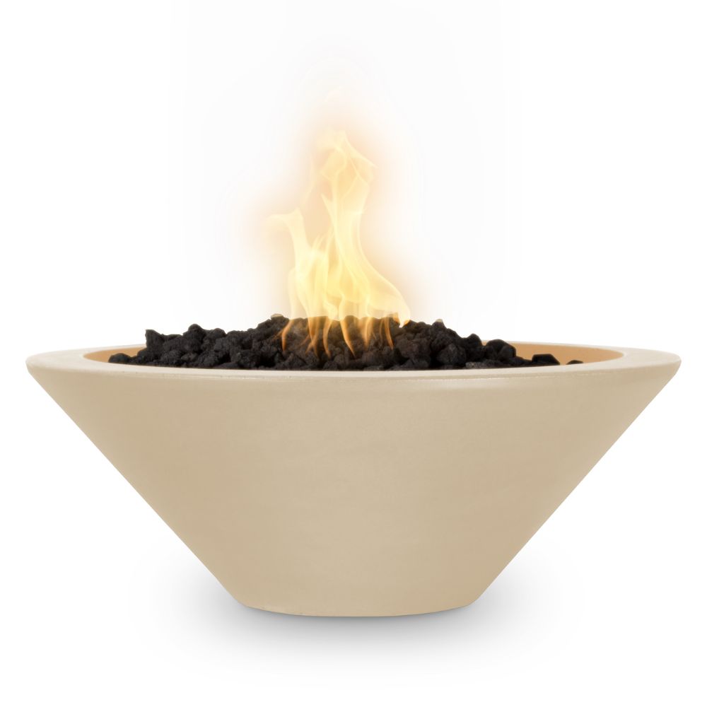 The Outdoor Plus Cazo 48" GFRC Concrete 12V Electronic Ignition Fire Bowl
