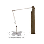 Woodline Shade Solutions Pendulum 13.1-Foot Octagon Cantilever Umbrella